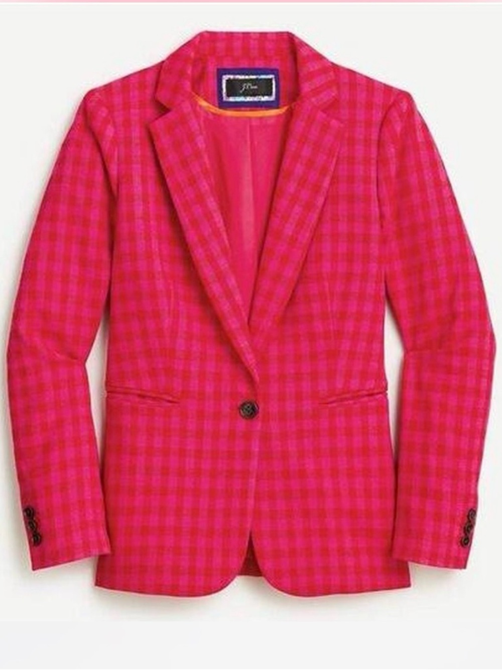 J. Crew Parke Blazer in Pink Gingham